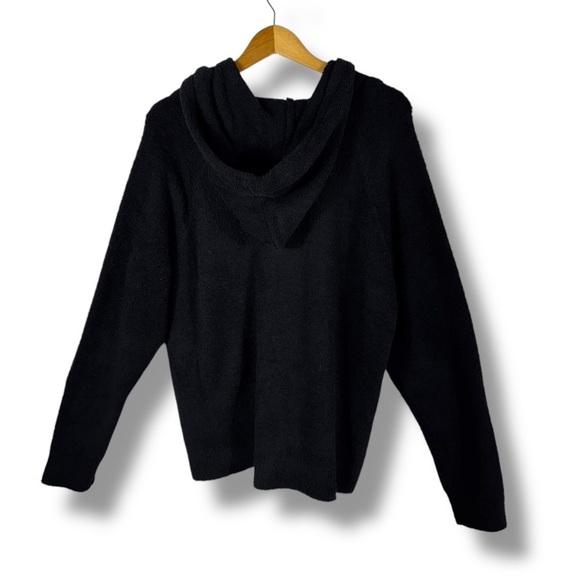 Softies Solid Marshmallow Hoodie Lounge Set, Black, Size XL - Picture 9 of 16